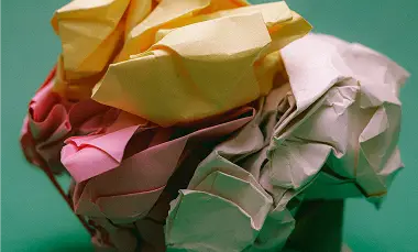 crumpled paper